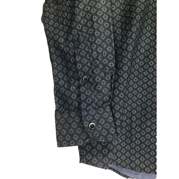 BREUER PARIS Men's Olive Greenish Gray Button Down Cotton Shirt Sz 17/43 - Picture 4 of 15